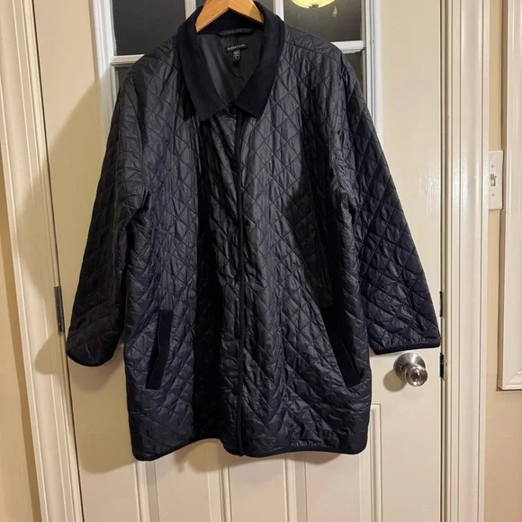 EILEEN FISHER Eggshell Recycled Nylon Coat XXL - Picture 6 of 15